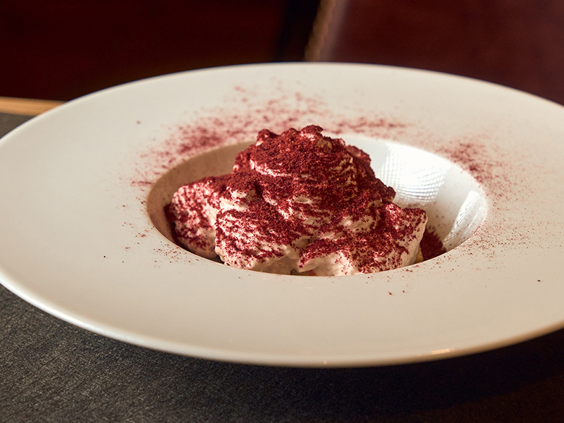 tiramisu ai frutti di bosco con bagna al ribes e sambuco